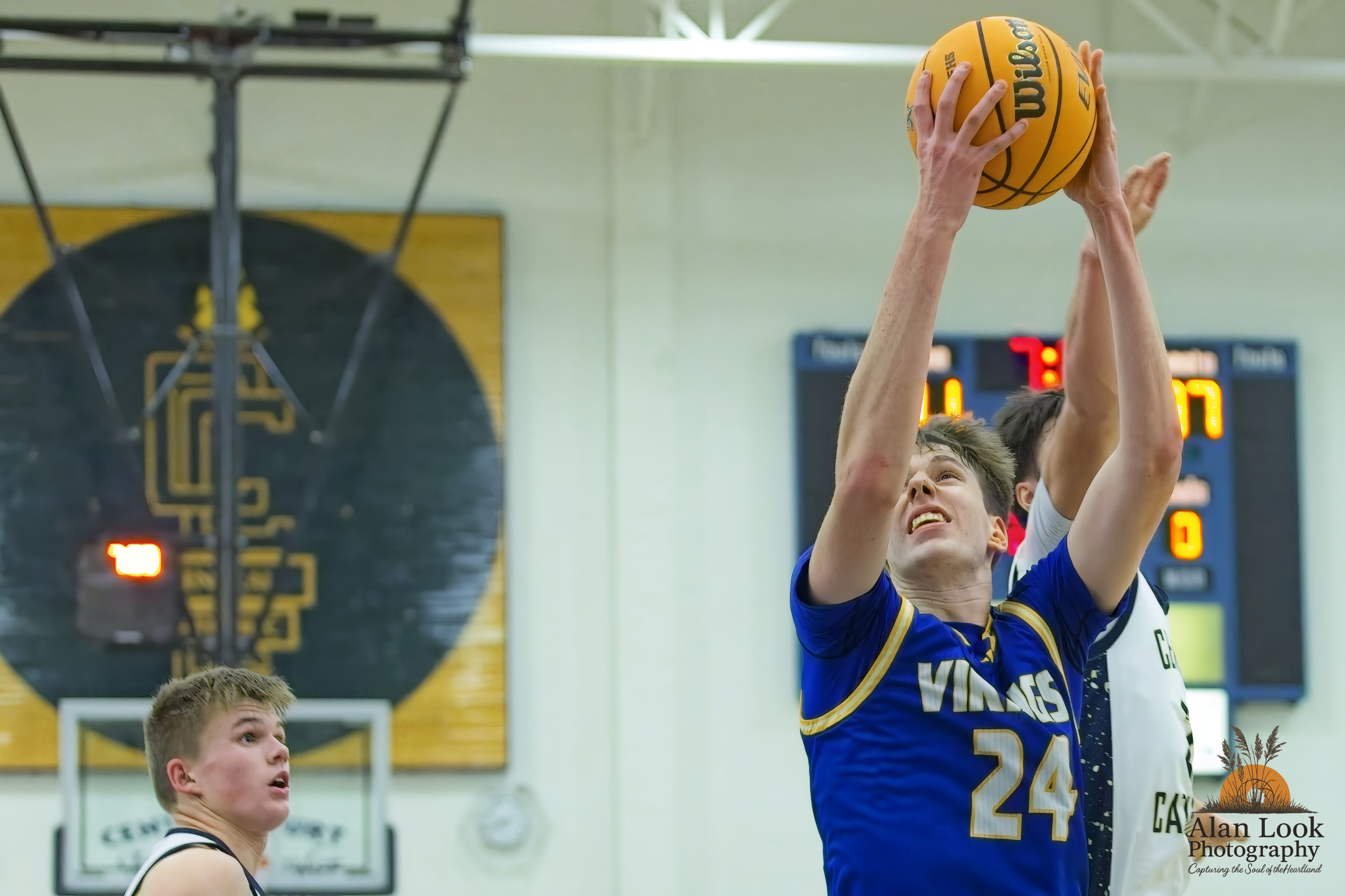 Bloomington Central Catholic Saints action - McLean County Sports Photography by Alan Look