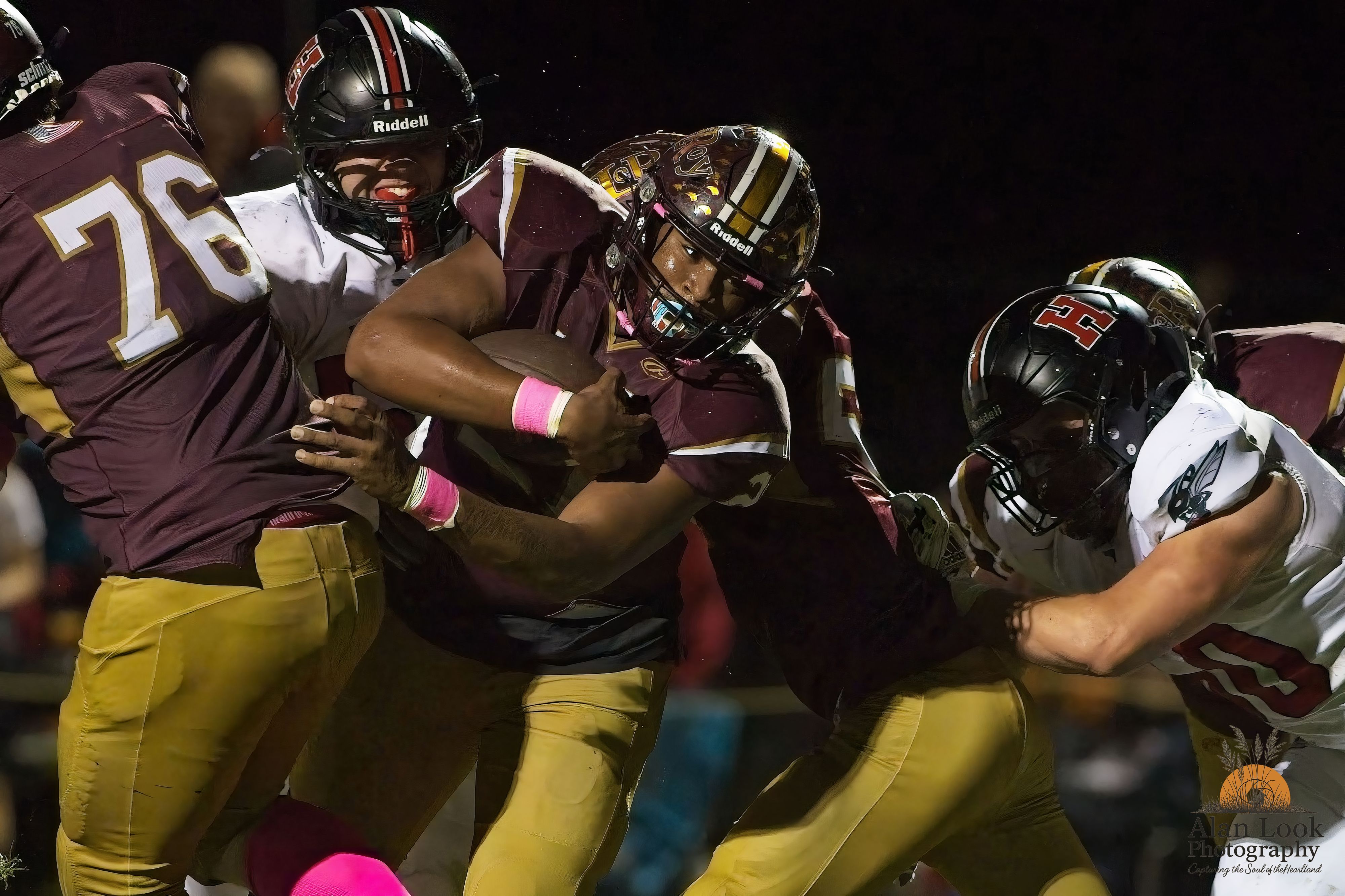 Le Roy High School Panthers action - McLean County Sports Photography by Alan Look